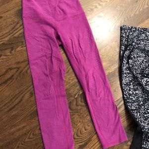 Dark pink lululemon leggings